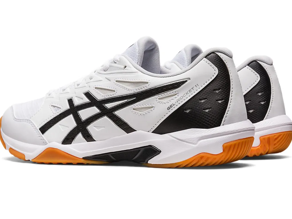 Netbal | Squash & badminton>ASICS GEL-ROCKET 11 White/Pure Silver