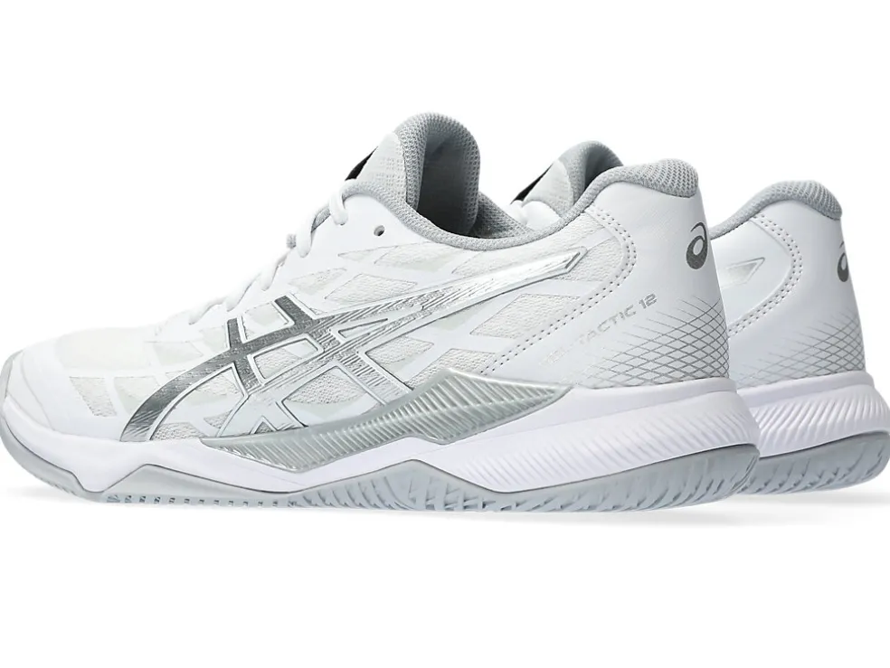 Netbal | Squash & badminton>ASICS GEL-TACTIC 12 White/Pure Silver