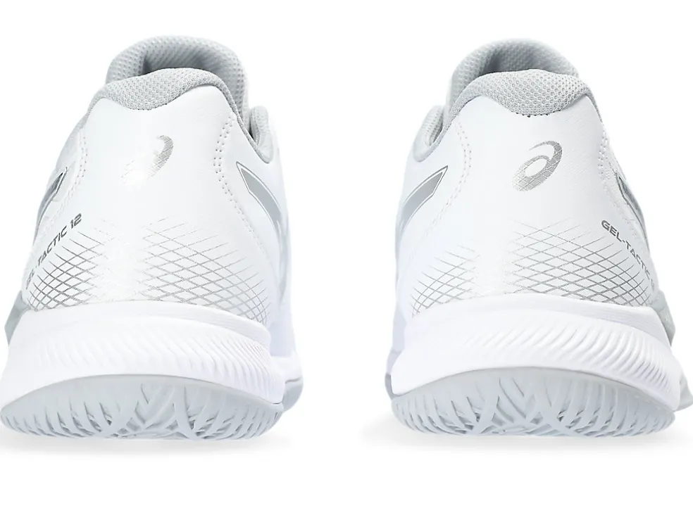 Netbal | Squash & badminton>ASICS GEL-TACTIC 12 White/Pure Silver