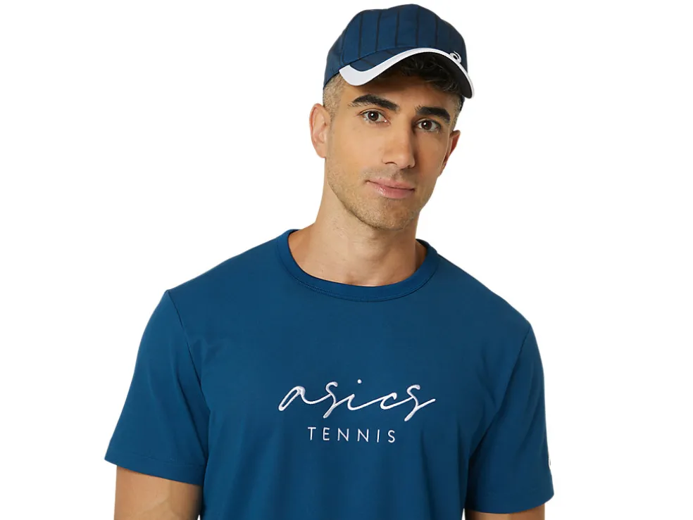 Kleding | Shirts met korte mouwen>ASICS MEN CLASSIC GRAPHIC TEE Mako Blue