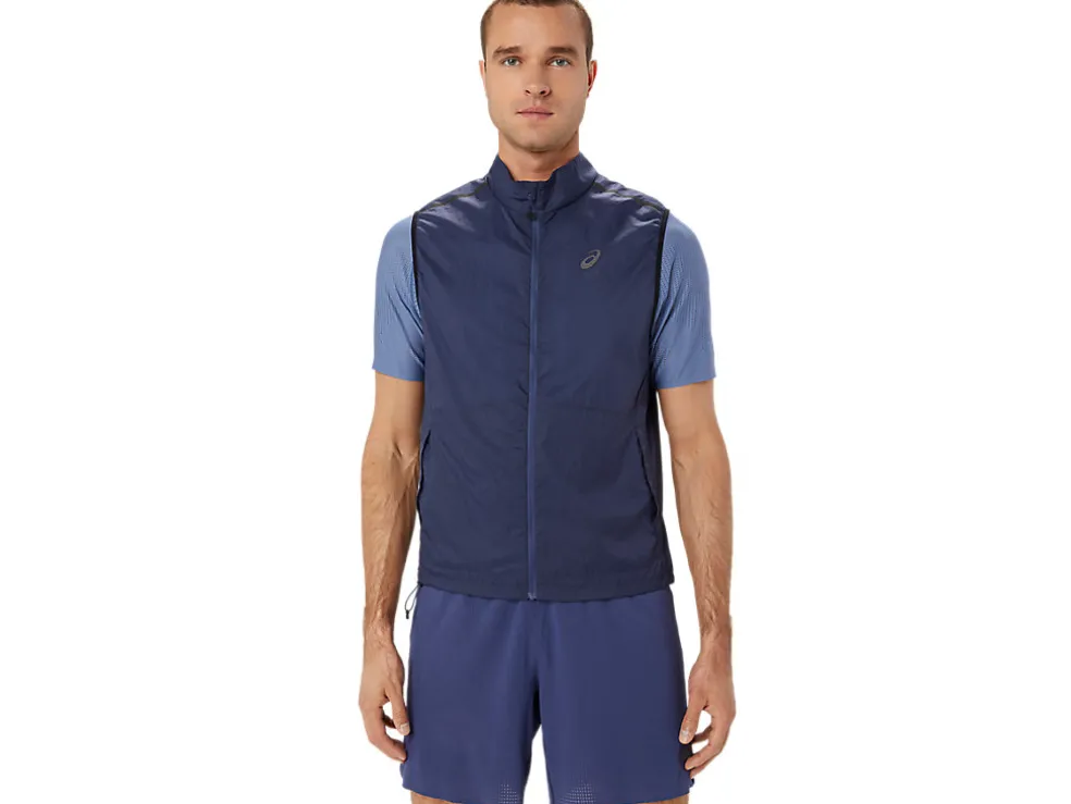 Kleding | Hardlopen>ASICS METARUN PACKABLE GILET Thunder Blue