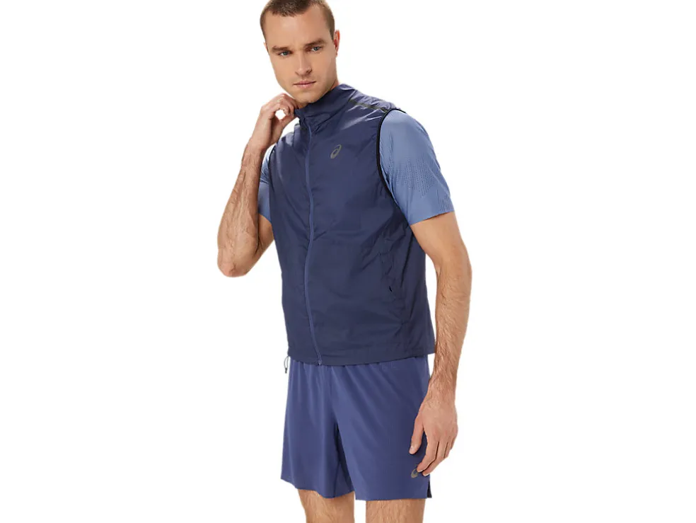 Kleding | Hardlopen>ASICS METARUN PACKABLE GILET Thunder Blue