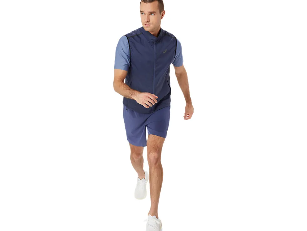 Kleding | Hardlopen>ASICS METARUN PACKABLE GILET Thunder Blue
