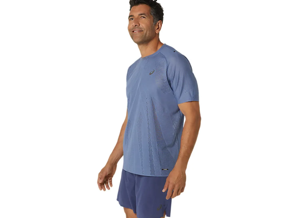 Kleding | Hardlopen>ASICS METARUN SS TOP Denim Blue