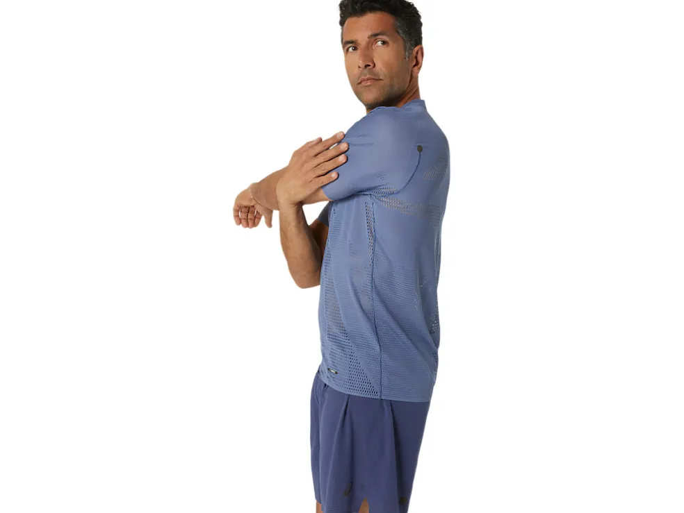 Kleding | Hardlopen>ASICS METARUN SS TOP Denim Blue