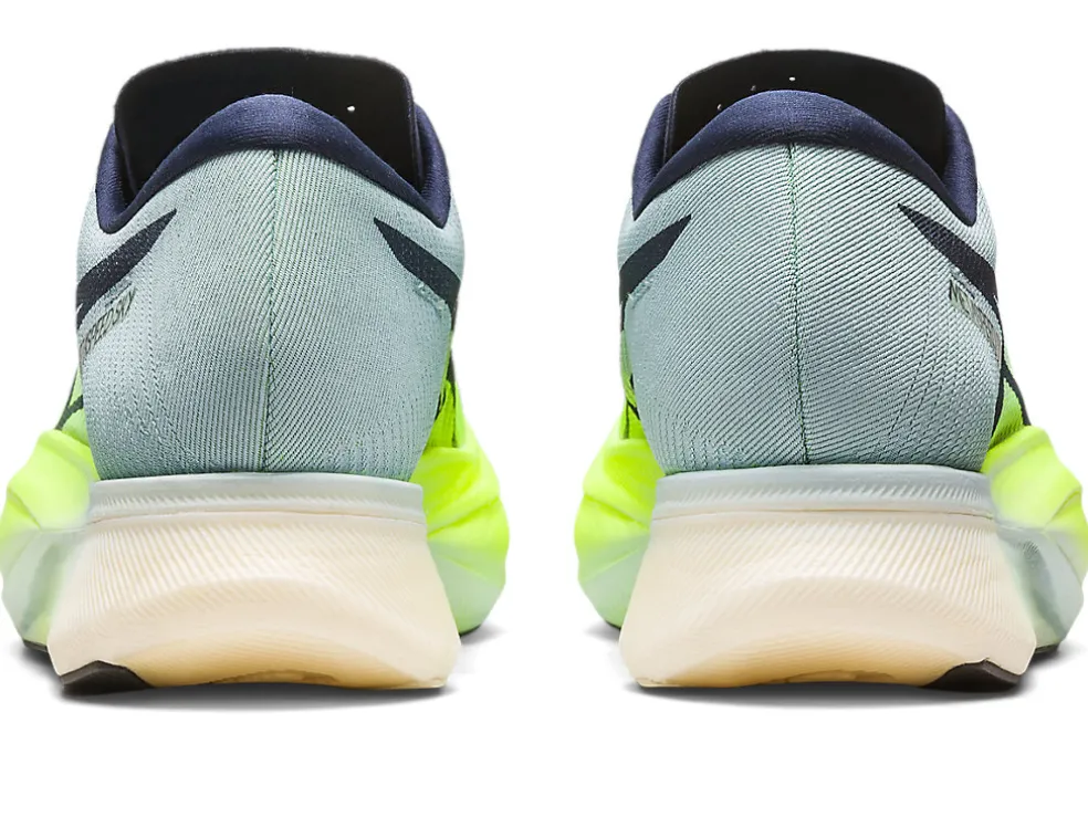 Run faster | METASPEED™>ASICS METASPEED SKY+ Hazard Green/Sky