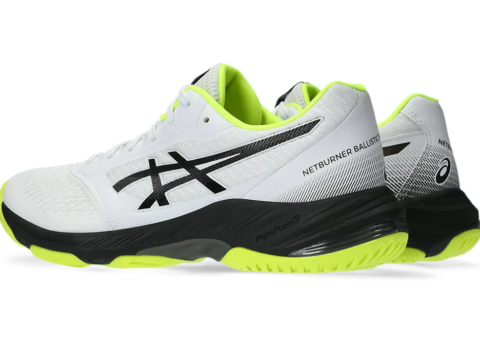 Netbal | Squash & badminton>ASICS NETBURNER BALLISTIC FF 3 White/Gunmetal