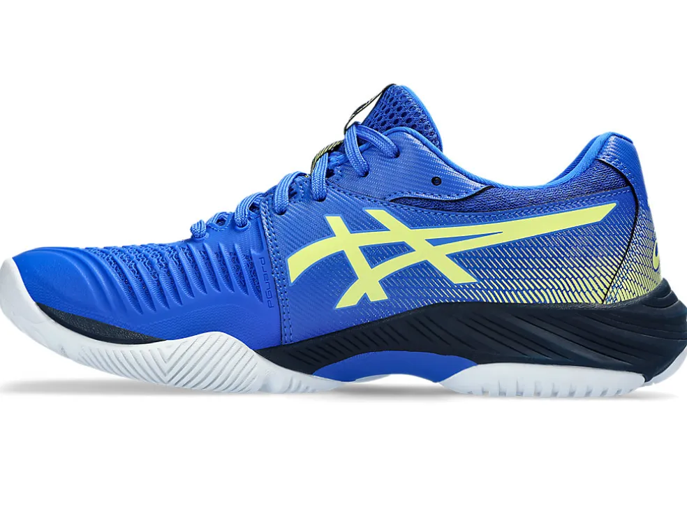 Netbal | Squash & badminton>ASICS NETBURNER BALLISTIC FF 3 Illusion Blue/Glow Yellow