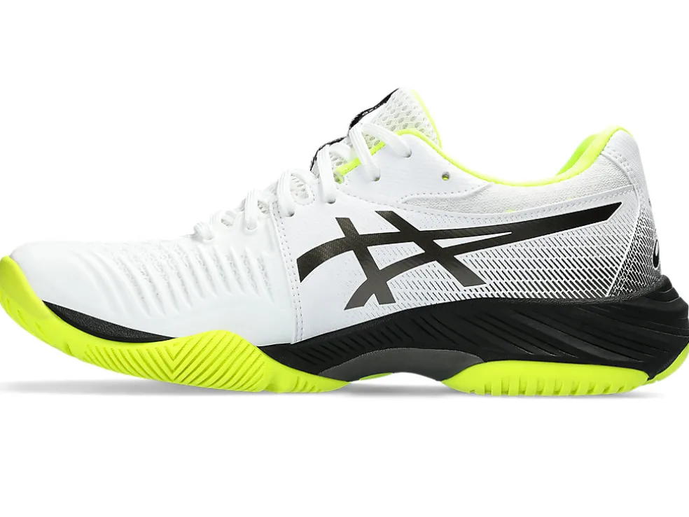 Netbal | Squash & badminton>ASICS NETBURNER BALLISTIC FF 3 White/Gunmetal