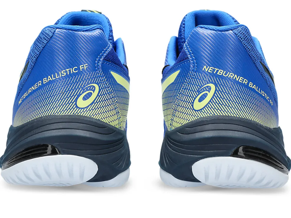 Netbal | Squash & badminton>ASICS NETBURNER BALLISTIC FF 3 Illusion Blue/Glow Yellow