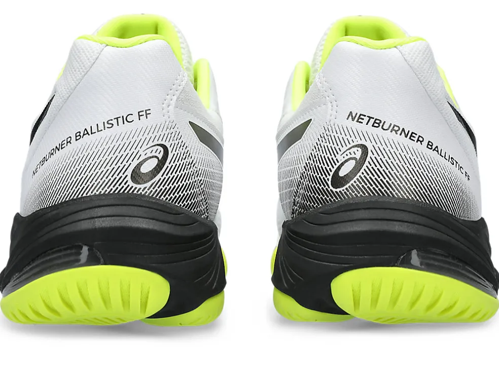 Netbal | Squash & badminton>ASICS NETBURNER BALLISTIC FF 3 White/Gunmetal