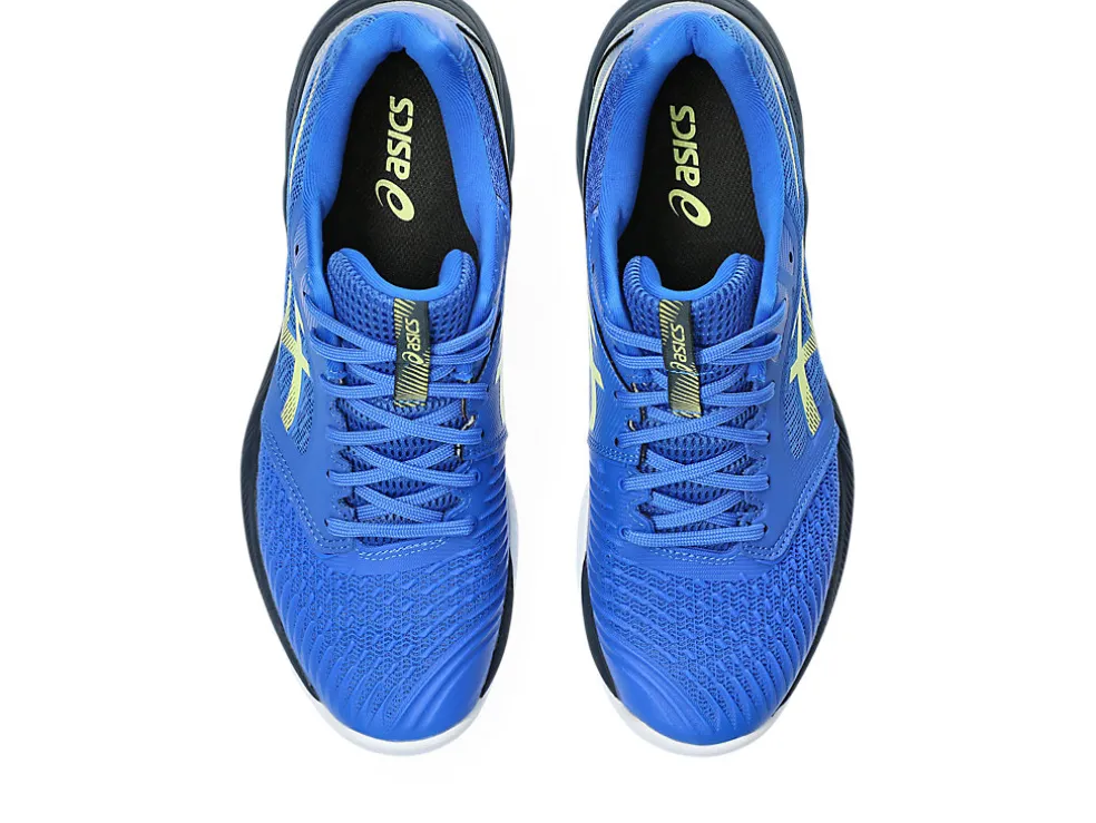 Netbal | Squash & badminton>ASICS NETBURNER BALLISTIC FF 3 Illusion Blue/Glow Yellow