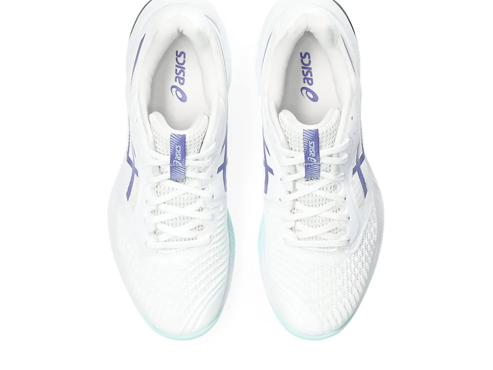 Netbal | Squash & badminton>ASICS NETBURNER BALLISTIC FF 3 White/Blue Violet