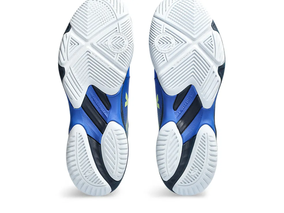Netbal | Squash & badminton>ASICS NETBURNER BALLISTIC FF 3 Illusion Blue/Glow Yellow