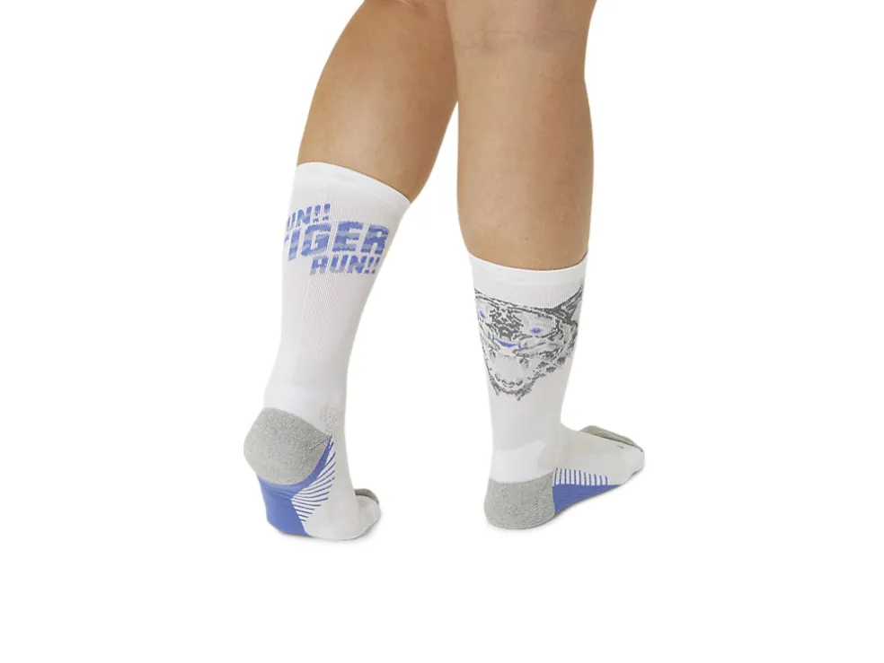 Hardlopen | Sokken>ASICS PERFORMANCE RUN SOCK CREW Brilliant White/Sapphire