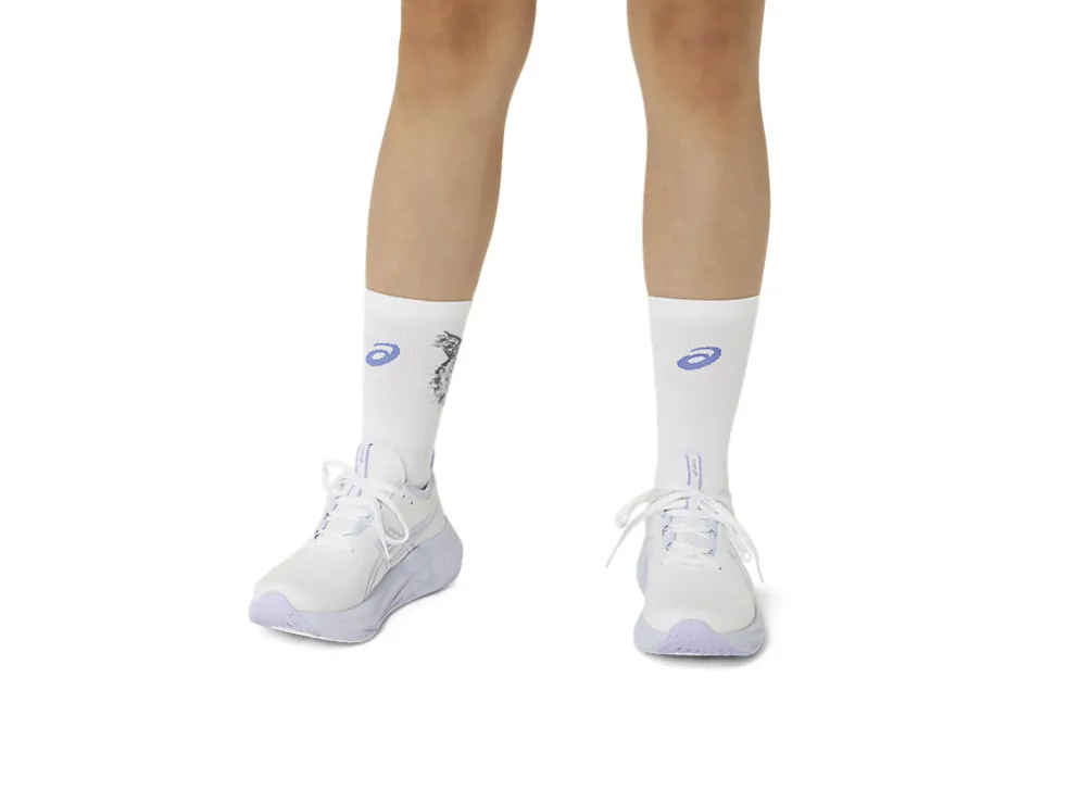 Hardlopen | Sokken>ASICS PERFORMANCE RUN SOCK CREW Brilliant White/Sapphire