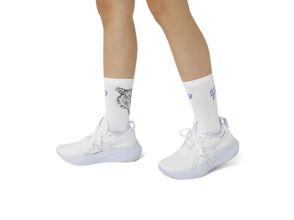 Hardlopen | Sokken>ASICS PERFORMANCE RUN SOCK CREW Brilliant White/Sapphire