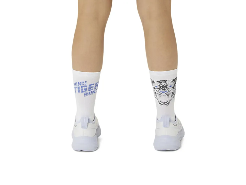 Hardlopen | Sokken>ASICS PERFORMANCE RUN SOCK CREW Brilliant White/Sapphire