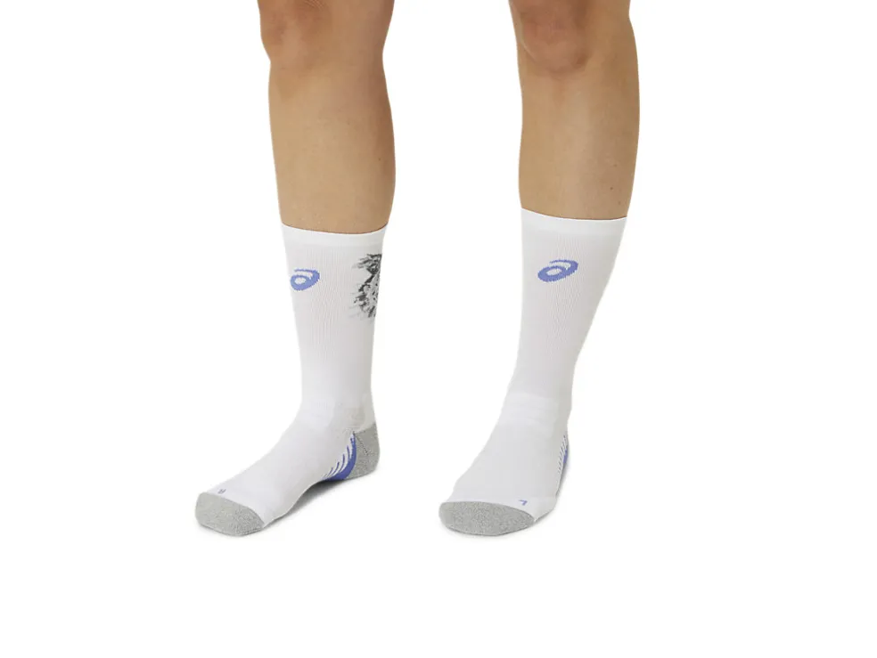 Hardlopen | Sokken>ASICS PERFORMANCE RUN SOCK CREW Brilliant White/Sapphire