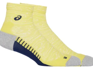 Hardlopen | Sokken>ASICS PERFORMANCE RUN SOCK QUARTER Bright Yellow/Blue Expanse