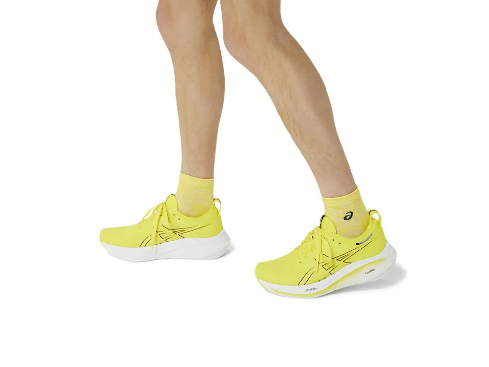 Hardlopen | Sokken>ASICS PERFORMANCE RUN SOCK QUARTER Bright Yellow/Blue Expanse