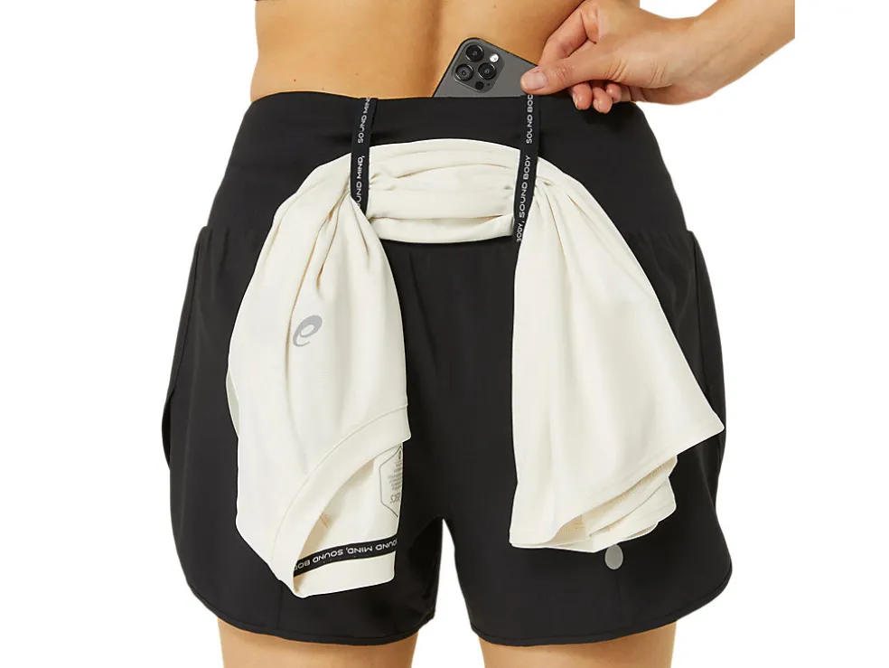 Kleding | Hardlopen>ASICS ROAD 3.5IN SHORT Performance Black