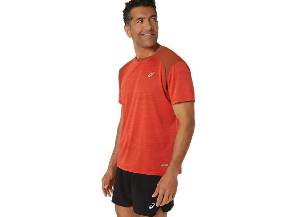 Kleding | Hardlopen>ASICS ROAD SS TOP True Red/Spice Latte
