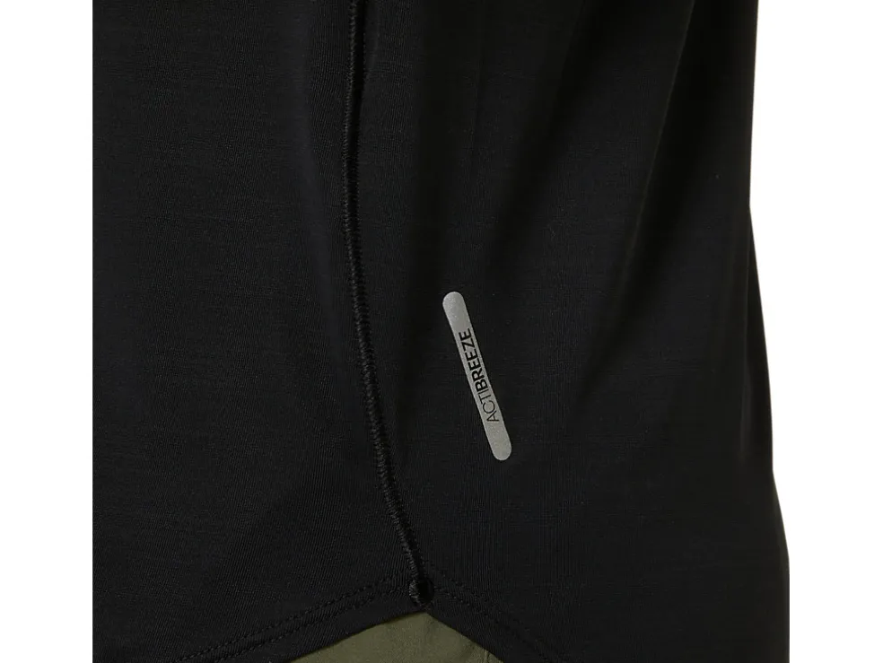 Kleding | Hardlopen>ASICS ROAD V-NECK SS TOP Performance Black