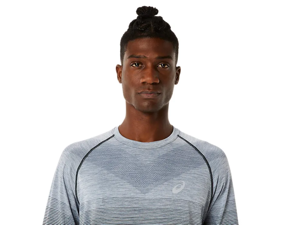 Kleding | Hardlopen>ASICS SEAMLESS LS TOP Performance Black/Carrier Grey