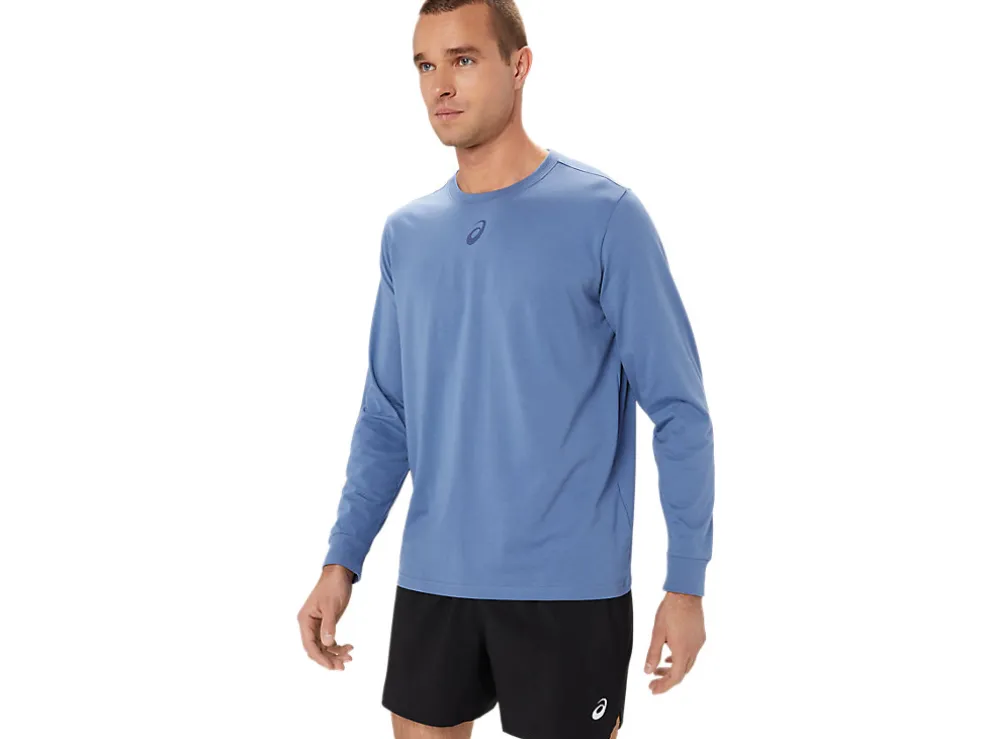 Shirts met lange mouwen | Bovenkleding>ASICS TIGER LS TOP Denim Blue/Thunder Blue