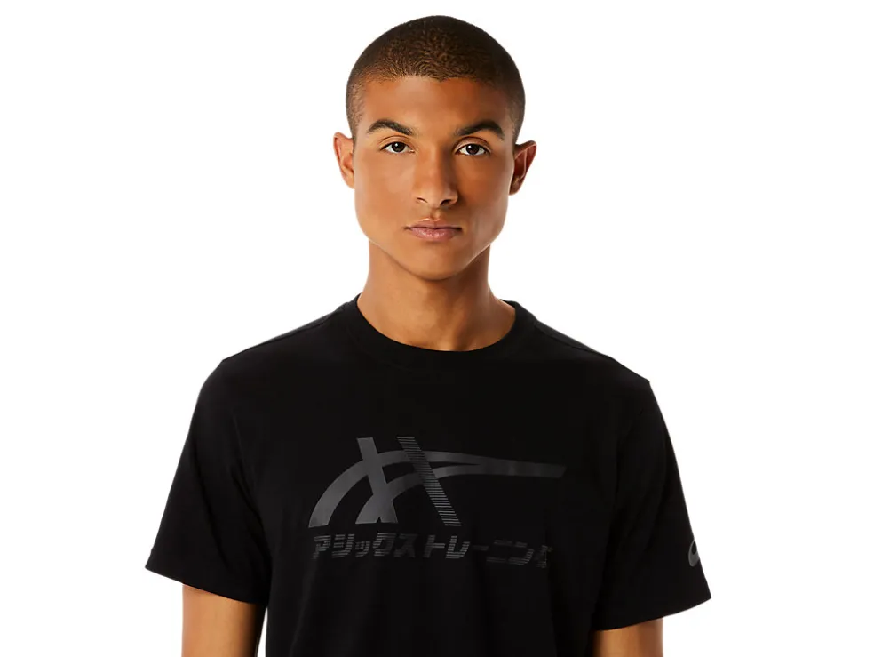 Shirts met korte mouwen | Bovenkleding>ASICS TIGER SS TEE Performance Black/Graphite Grey