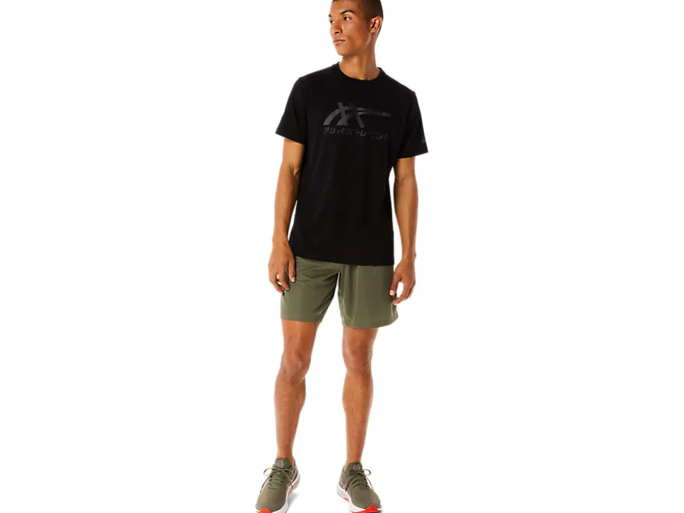 Shirts met korte mouwen | Bovenkleding>ASICS TIGER SS TEE Performance Black/Graphite Grey