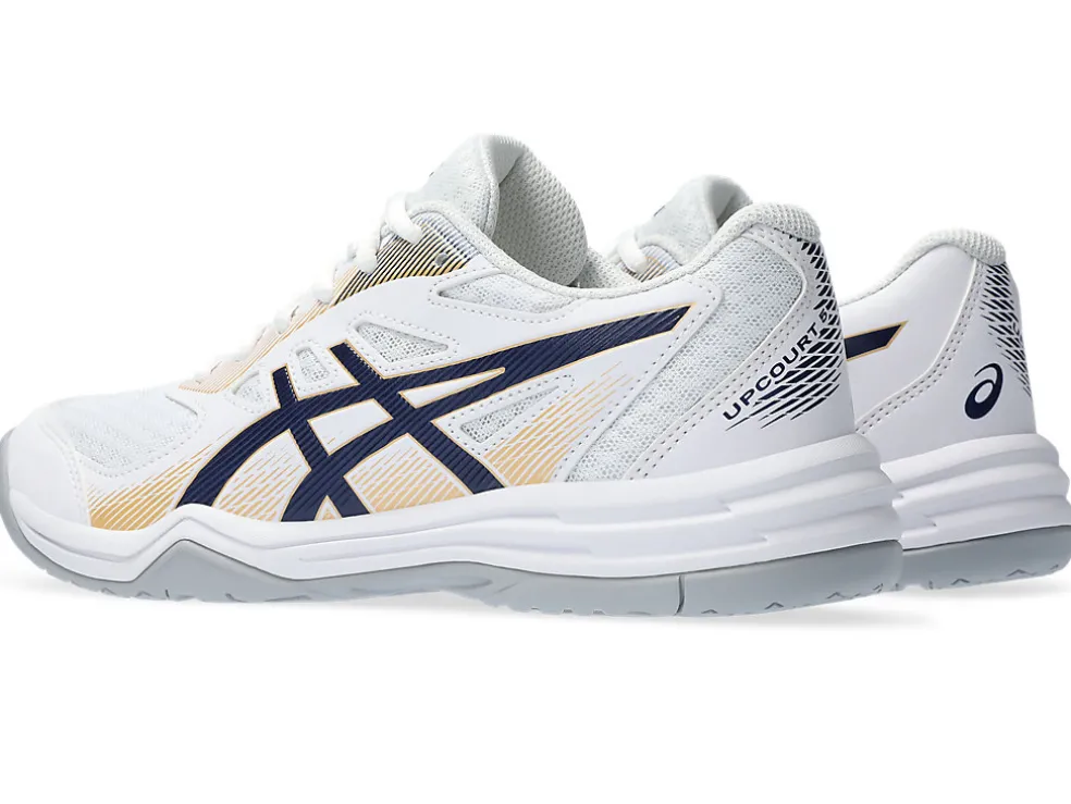 Netbal | Squash & badminton>ASICS UPCOURT 5 White/Peacoat