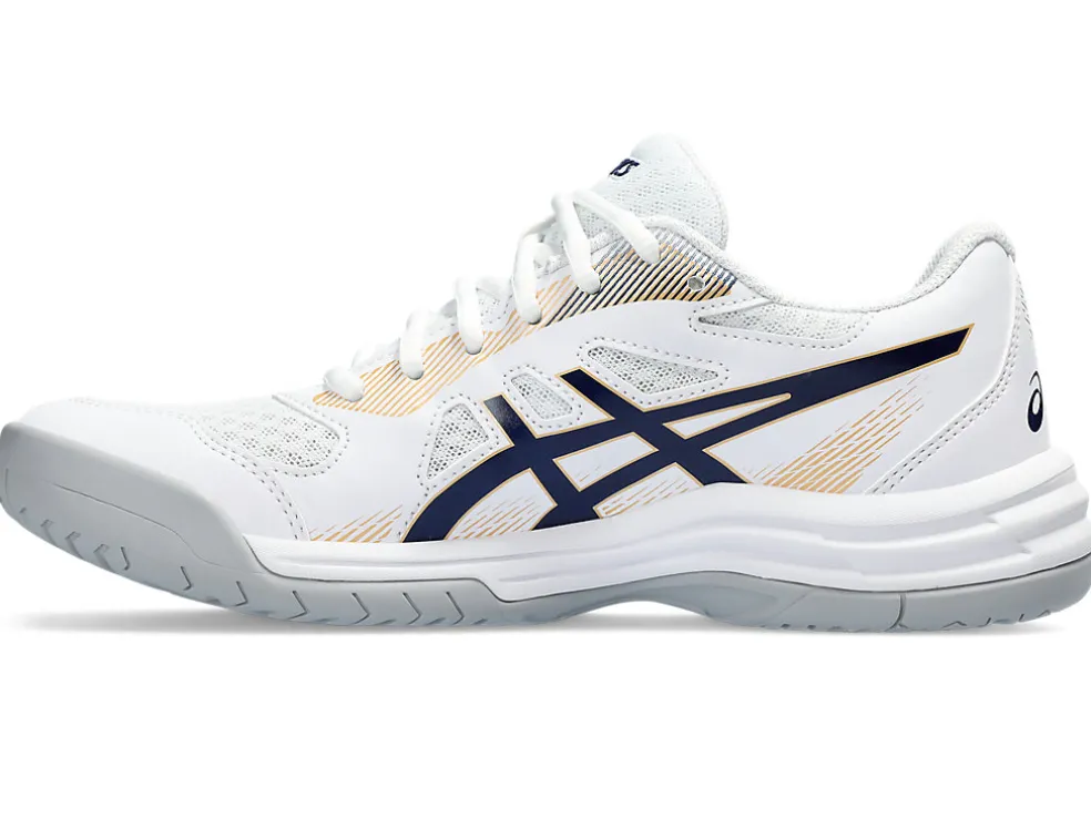 Netbal | Squash & badminton>ASICS UPCOURT 5 White/Peacoat