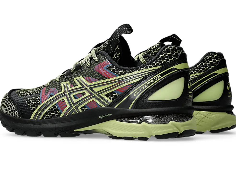 Sportstyle | Nieuw binnen>ASICS US4-S GEL-TERRAIN Black/Neon Lime