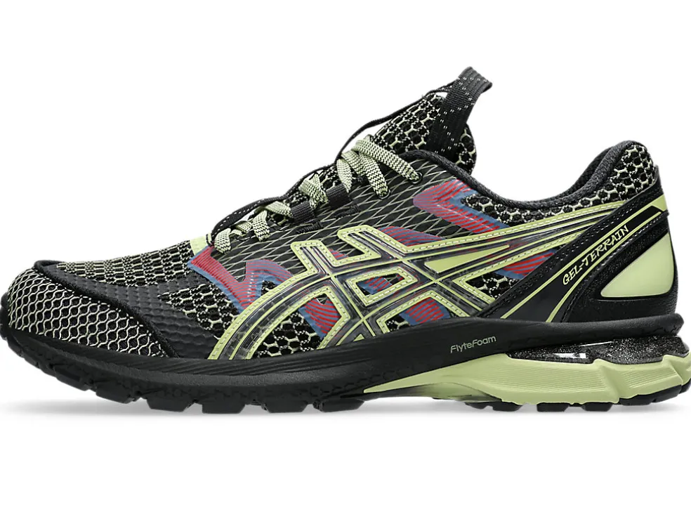 Sportstyle | Nieuw binnen>ASICS US4-S GEL-TERRAIN Black/Neon Lime